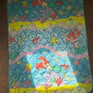 Vintage 90s Little Mermaid blanket